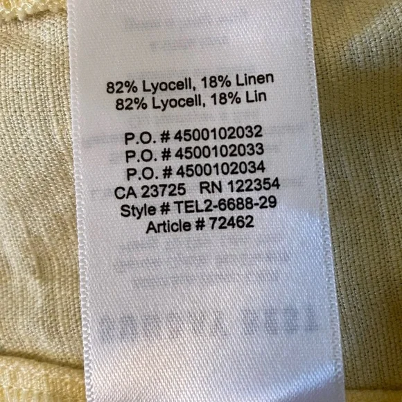 Aritzia Sunday Best Shorts Sz 2 Lyocell Linen #506 - Picture 12 of 12